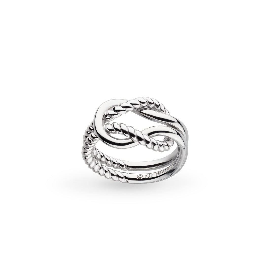 Kit Heath - Marina Rope Knot Ring - Silver
