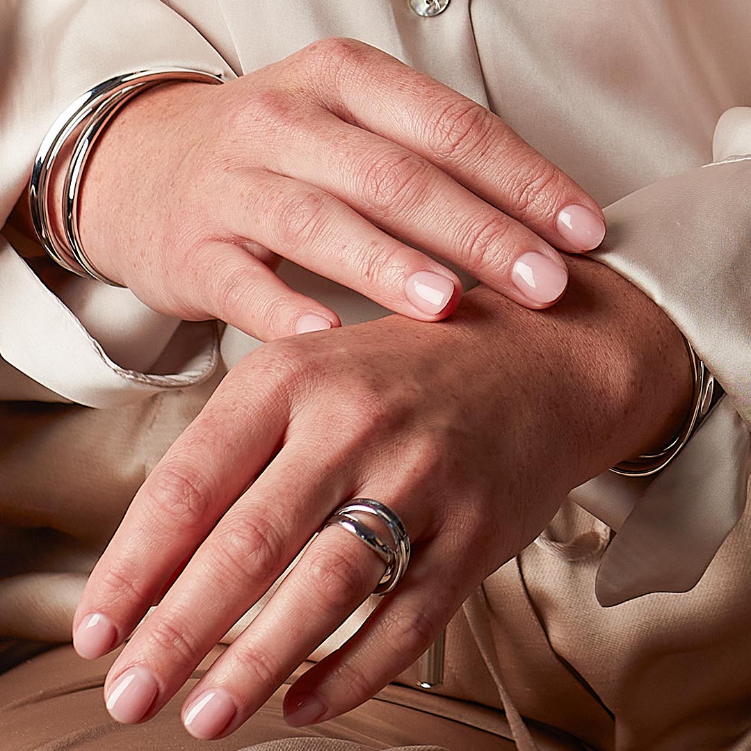 Kit Heath - Serenity Grande Crossover Ring - Silver