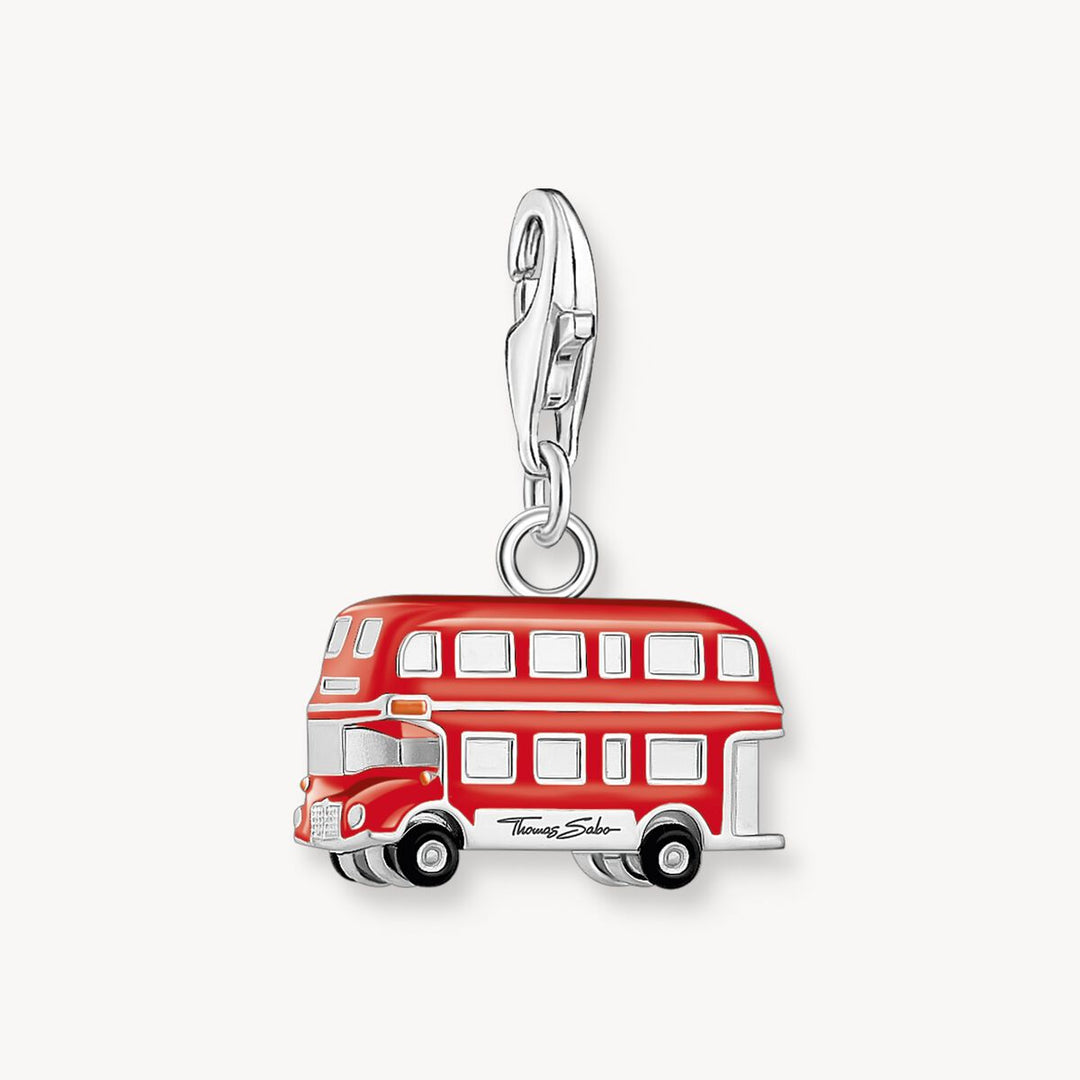 Thomas Sabo - Red London Bus Charm - Silver