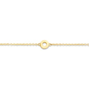 Blush - 18cm Open Circle Bracelet - 14kt Yellow Gold