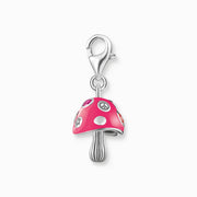 Thomas Sabo - Colourful Fly Agaric Pendant Charm - Silver