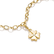 Thomas Sabo - Charm Club Cloverleaf With White Zirconia - Gold