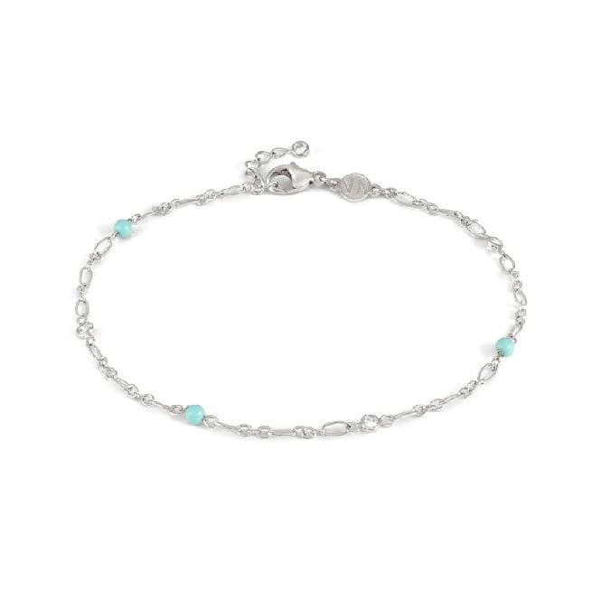 Nomination - Turquoise Stones Anklet - Silver