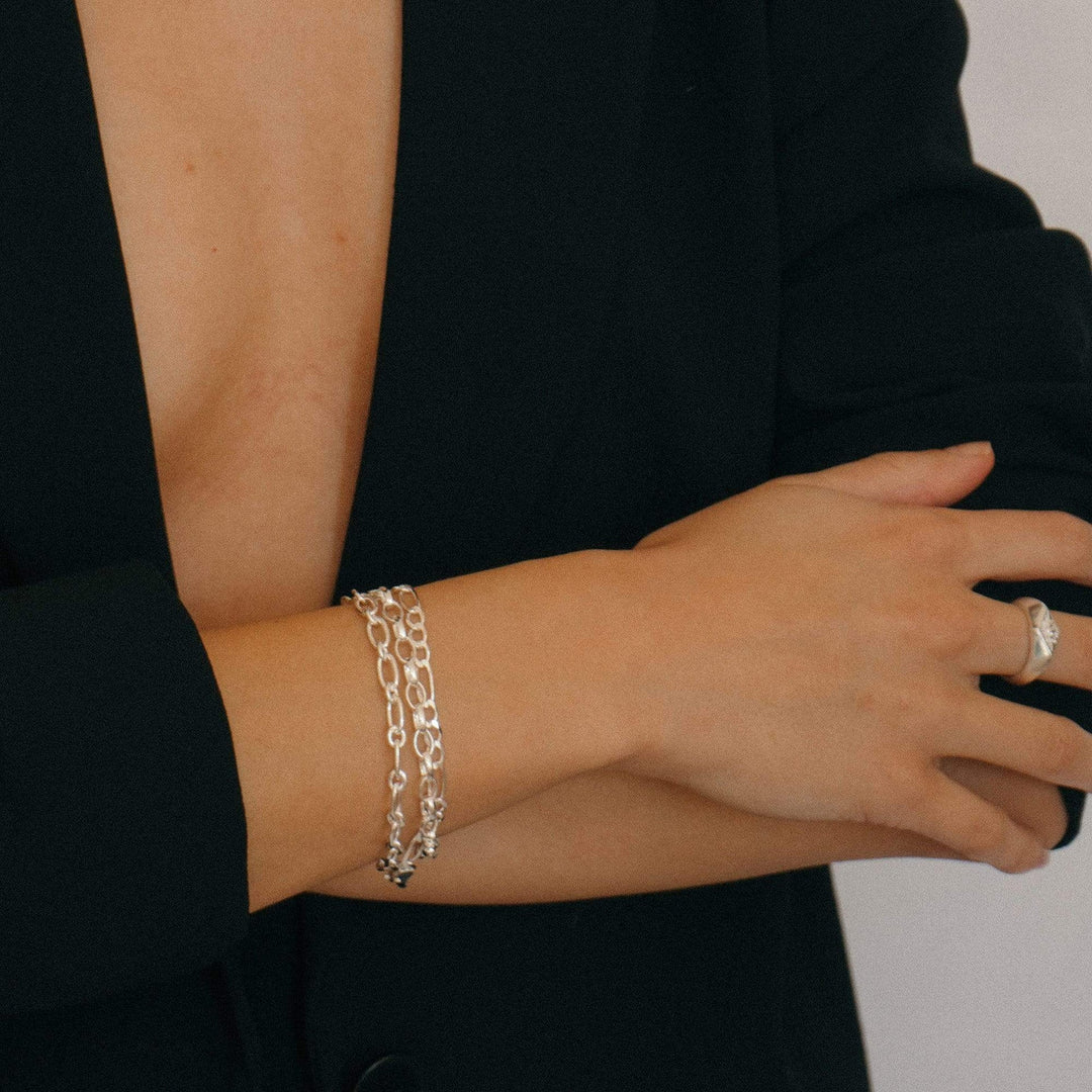 Daisy London - Estée Lalonde Figaro Chain Bracelet - Silver