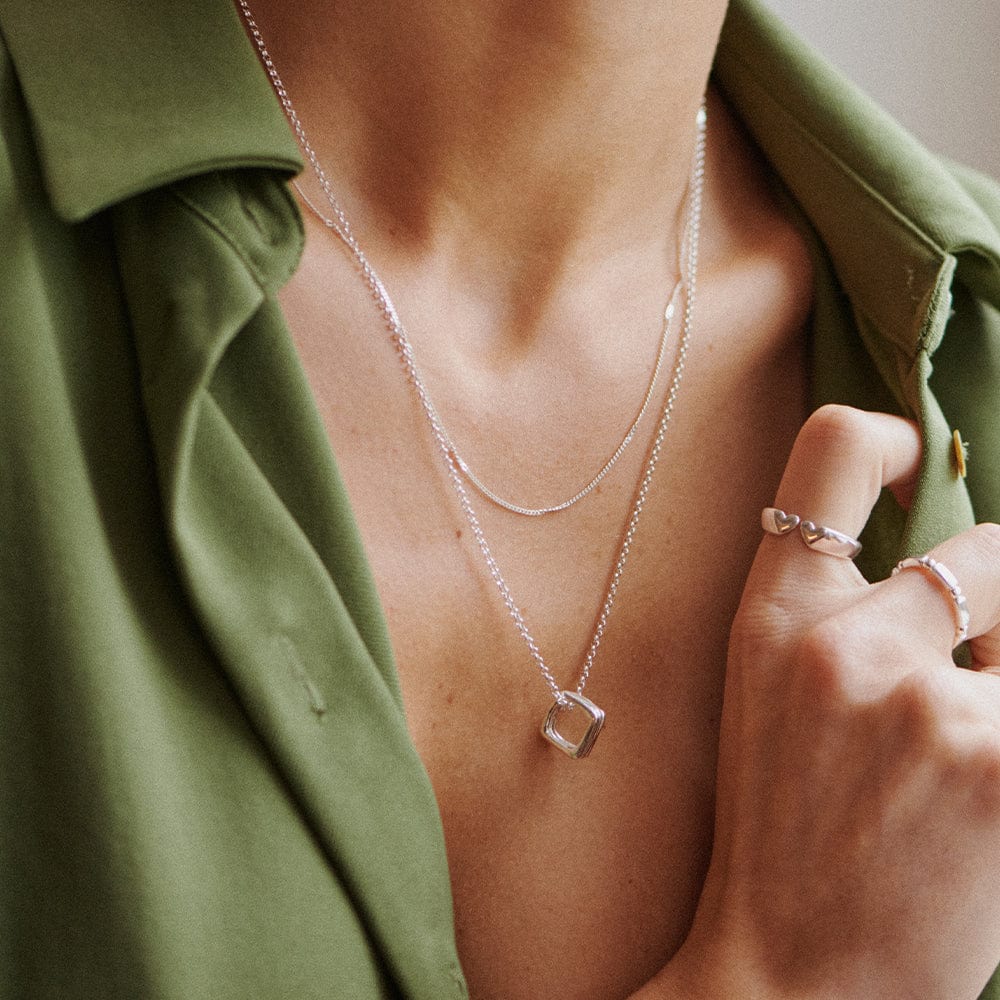 Daisy London - Estée Lalonde Sisterhood Necklace - Silver