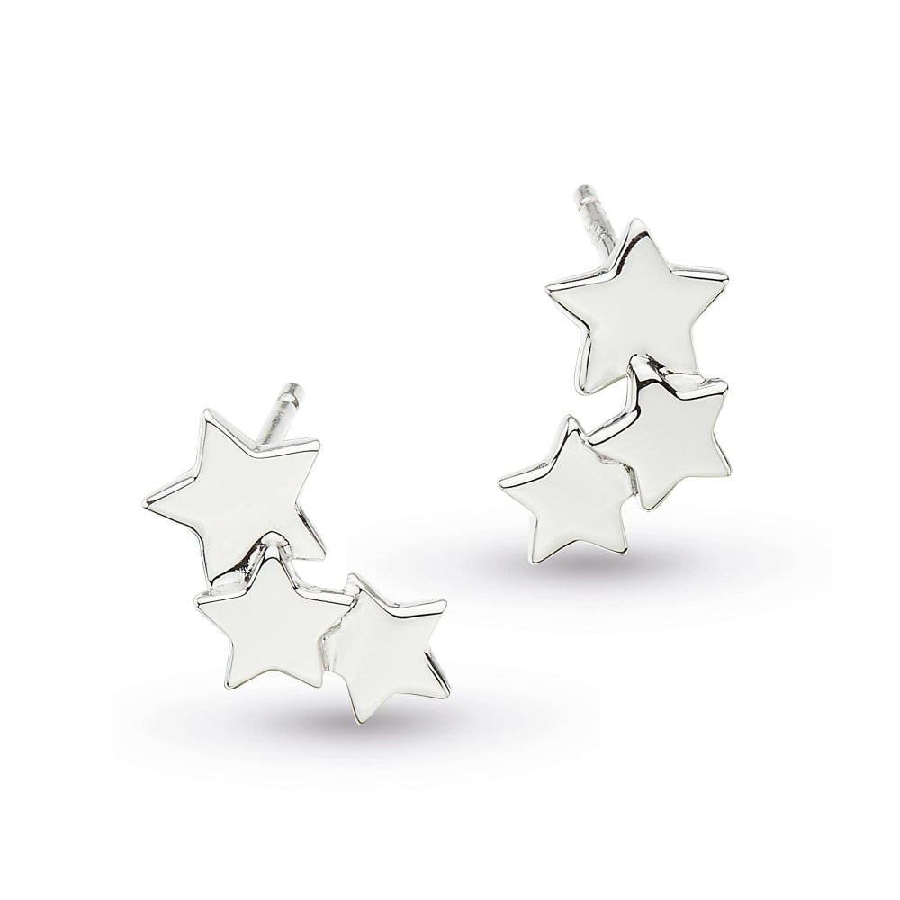 Kit Heath - Stargazer Galaxy Stud Earrings - Silver
