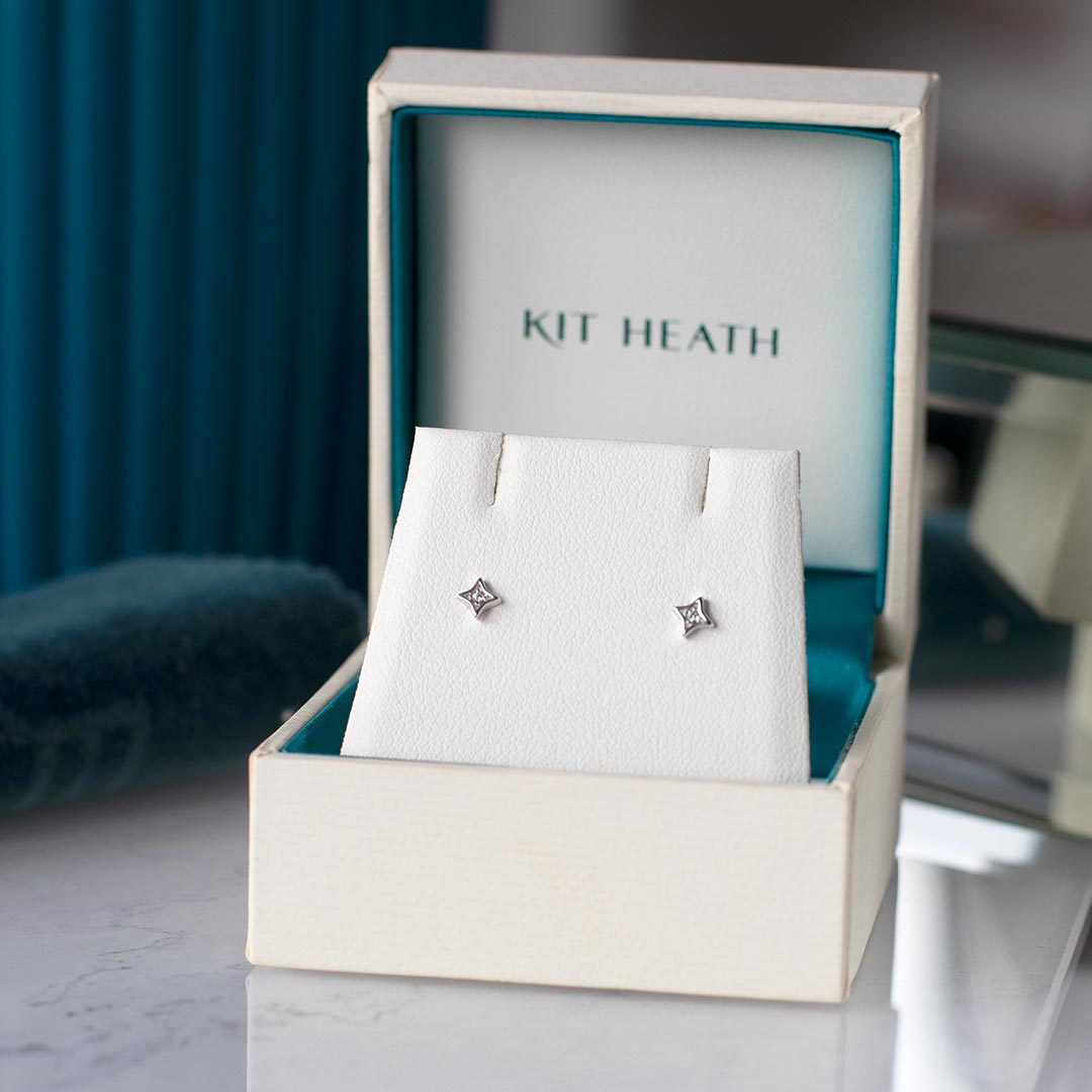 Kit Heath - Céleste Astoria Starburst Mini Stud Earrings - Silver
