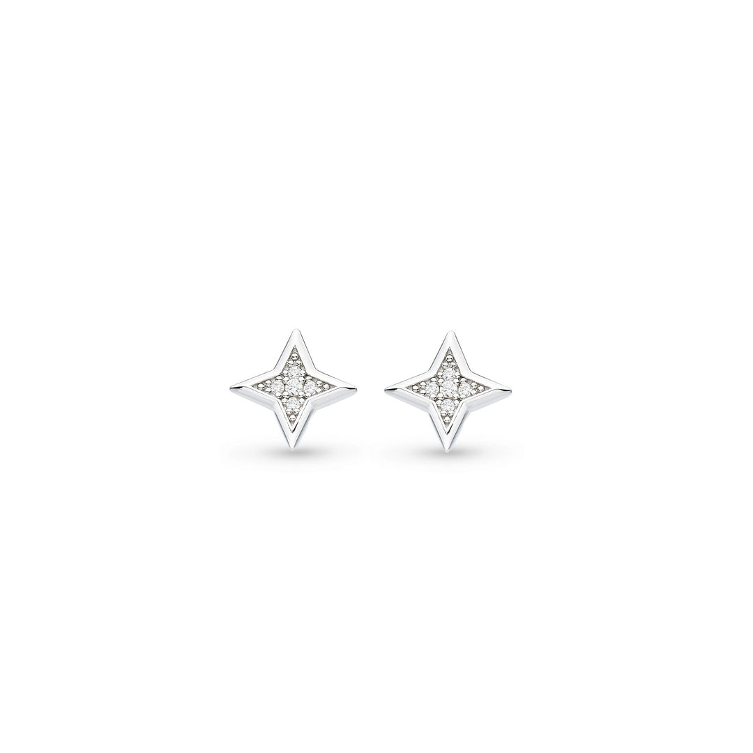 Kit Heath - Céleste Astoria Starburst Pavé Stud Earrings - Silver