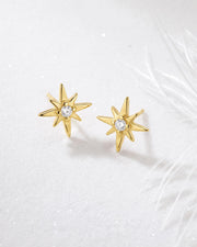Kit Heath - Céleste North Star Petite Stud Earrings - Gold