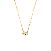 Blush - 42cm Mini Trio CZ - 14kt Yellow Gold