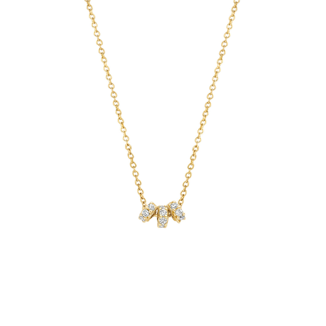 Blush - 42cm Mini Trio CZ - 14kt Yellow Gold