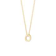 Blush - 42cm Open Circle Necklace - 14kt Yellow Gold