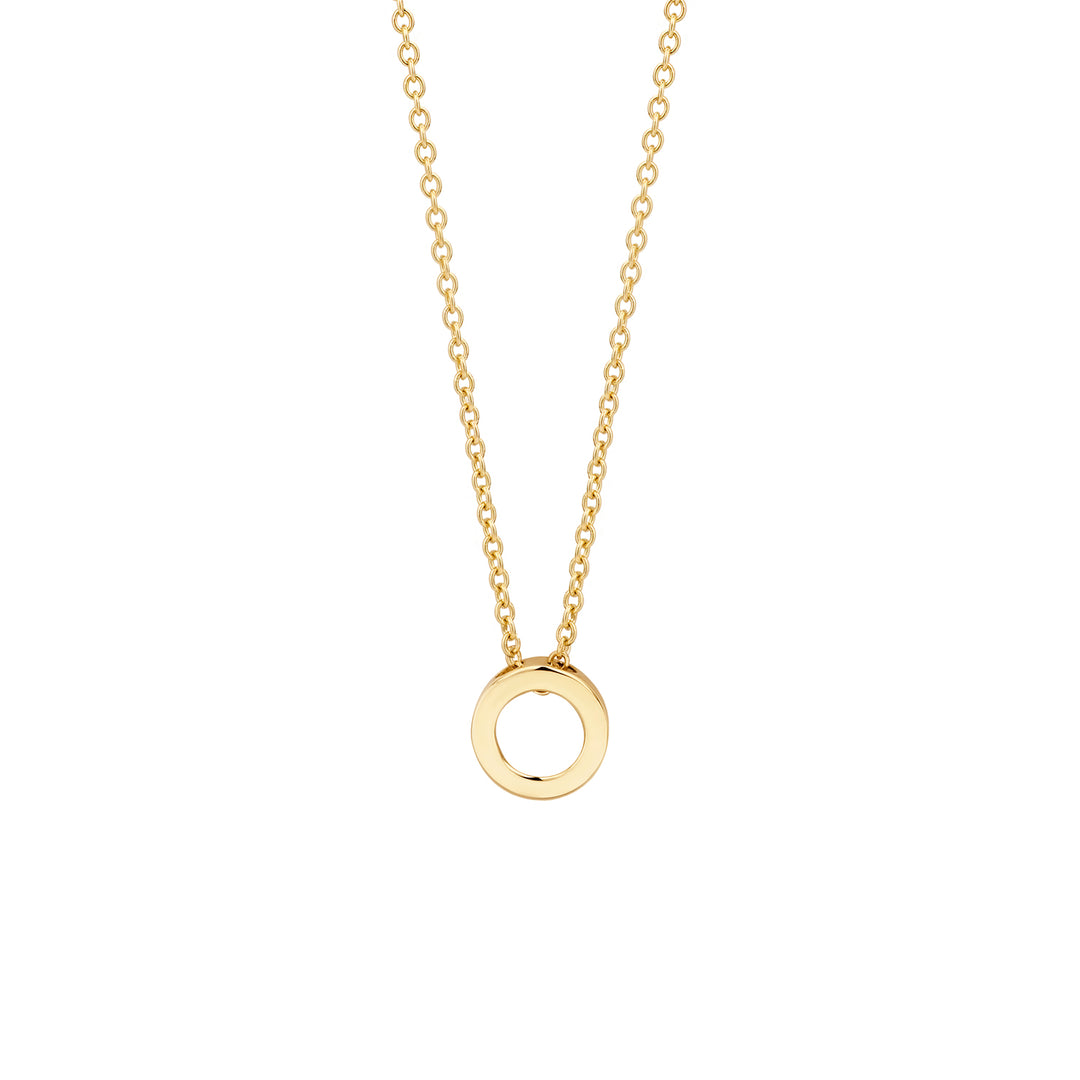 Blush - 42cm Open Circle Necklace - 14kt Yellow Gold