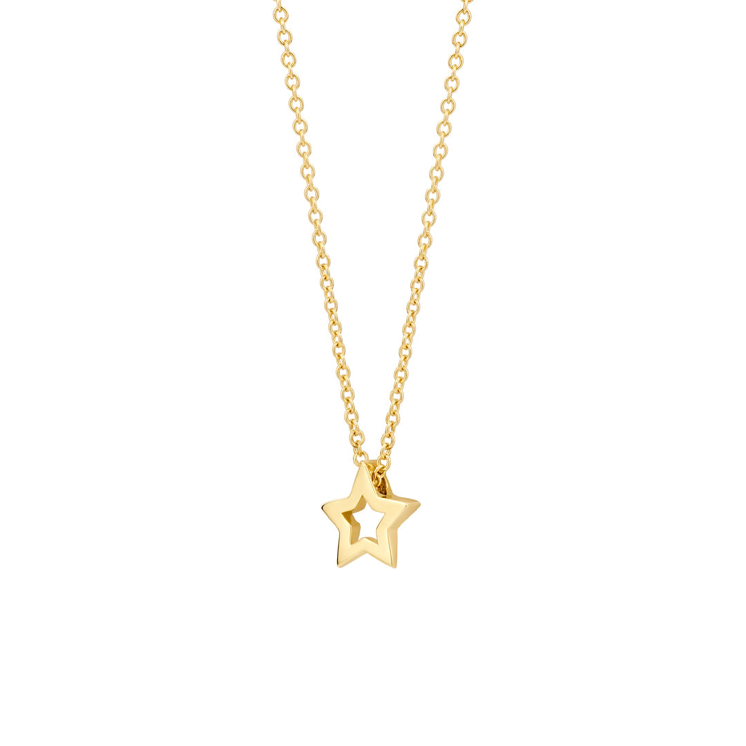 Blush - 42cm Star Necklace - 14kt Yellow Gold