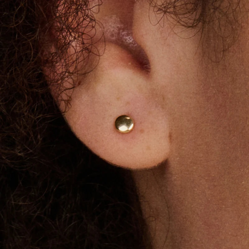 Blush - 3.7mm Dome-Shaped Stud Earrings - 14kt Yellow Gold
