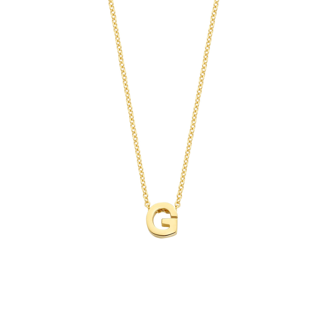 Blush - 42cm Initial G Neckace - 14kt Yellow Gold