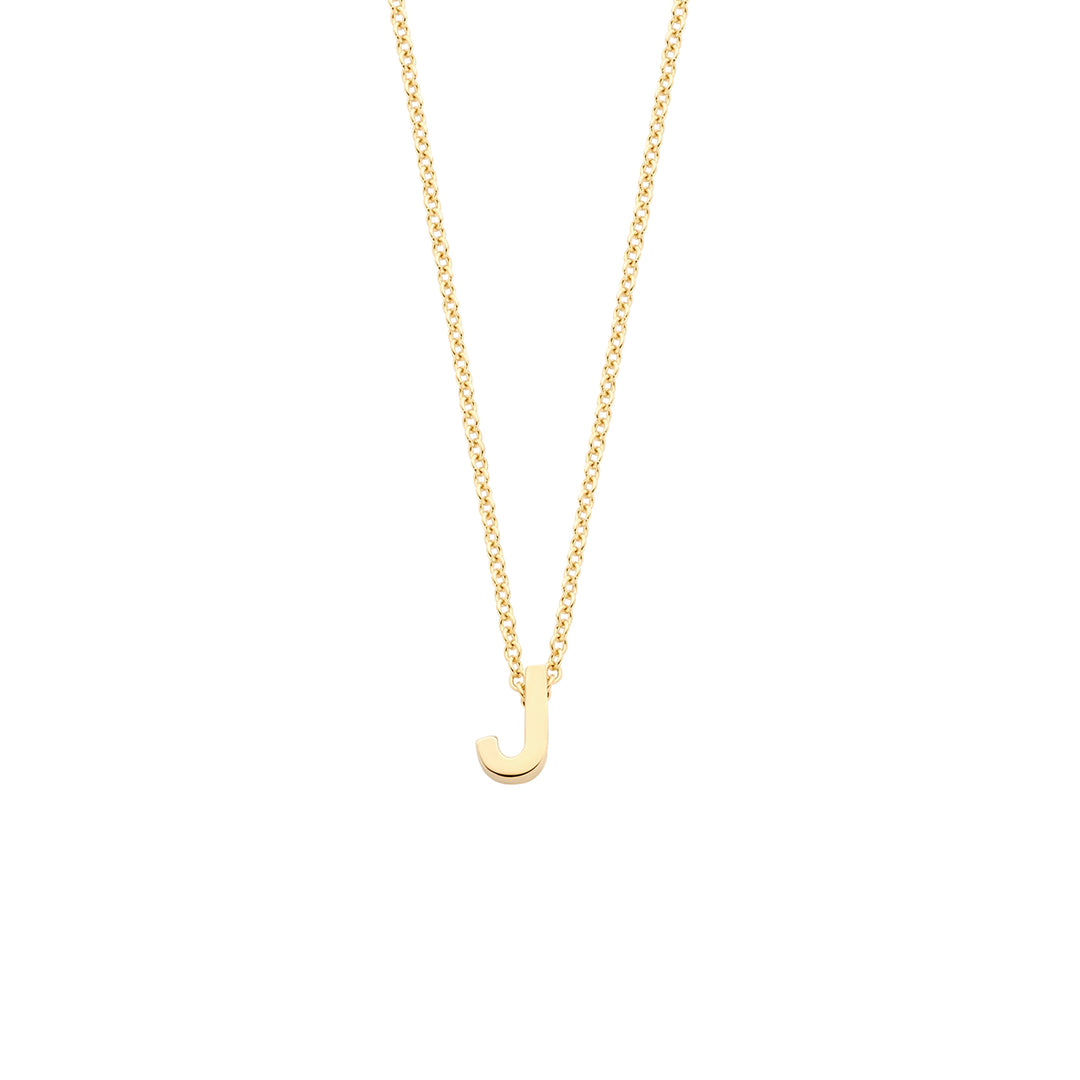 Blush - 42cm Initial J Neckace - 14kt Yellow Gold