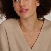 Blush - 42cm CZ Pavé Necklace - 14kt Yellow Gold