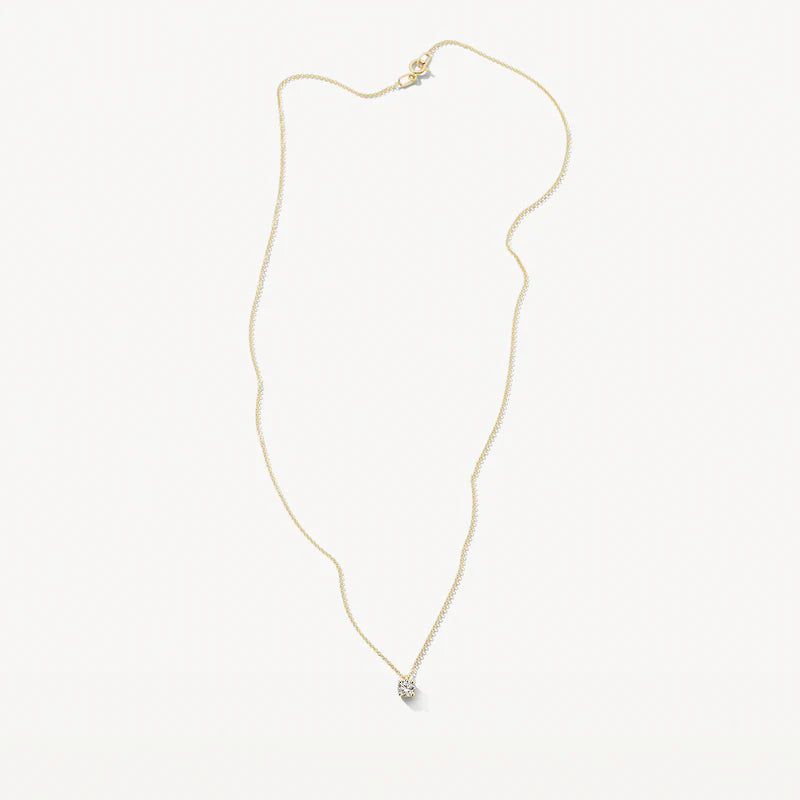 Blush - Birthstone Necklace - Diamond April - 14kt Yellow Gold