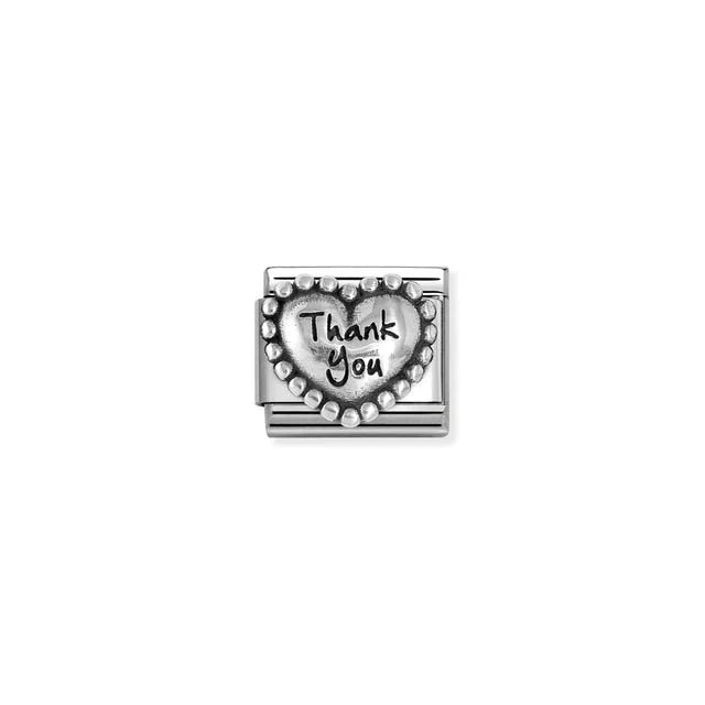 Nomination - Thank You Heart Vintage Charm