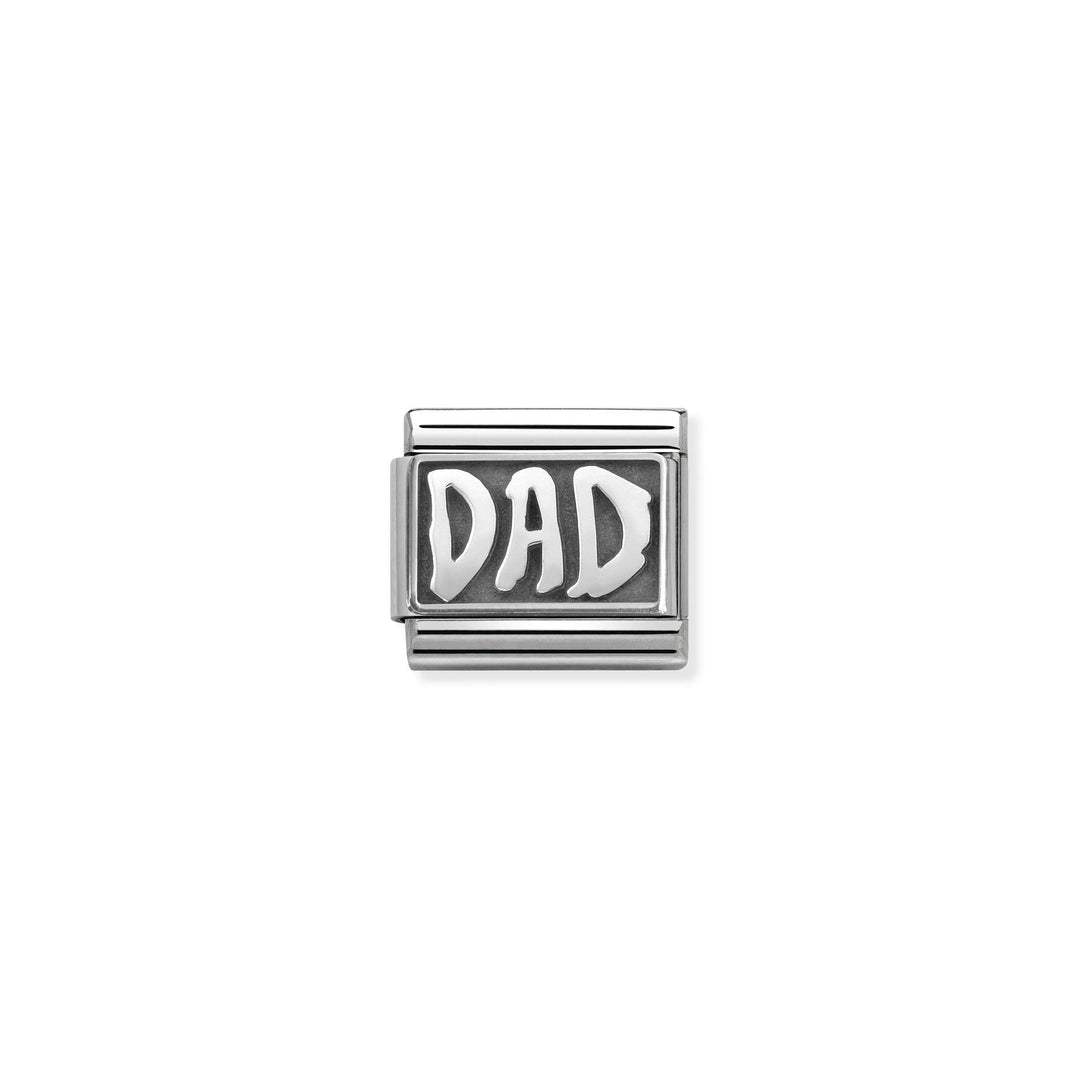 Nomination - Classic Oxidized Dad Charm