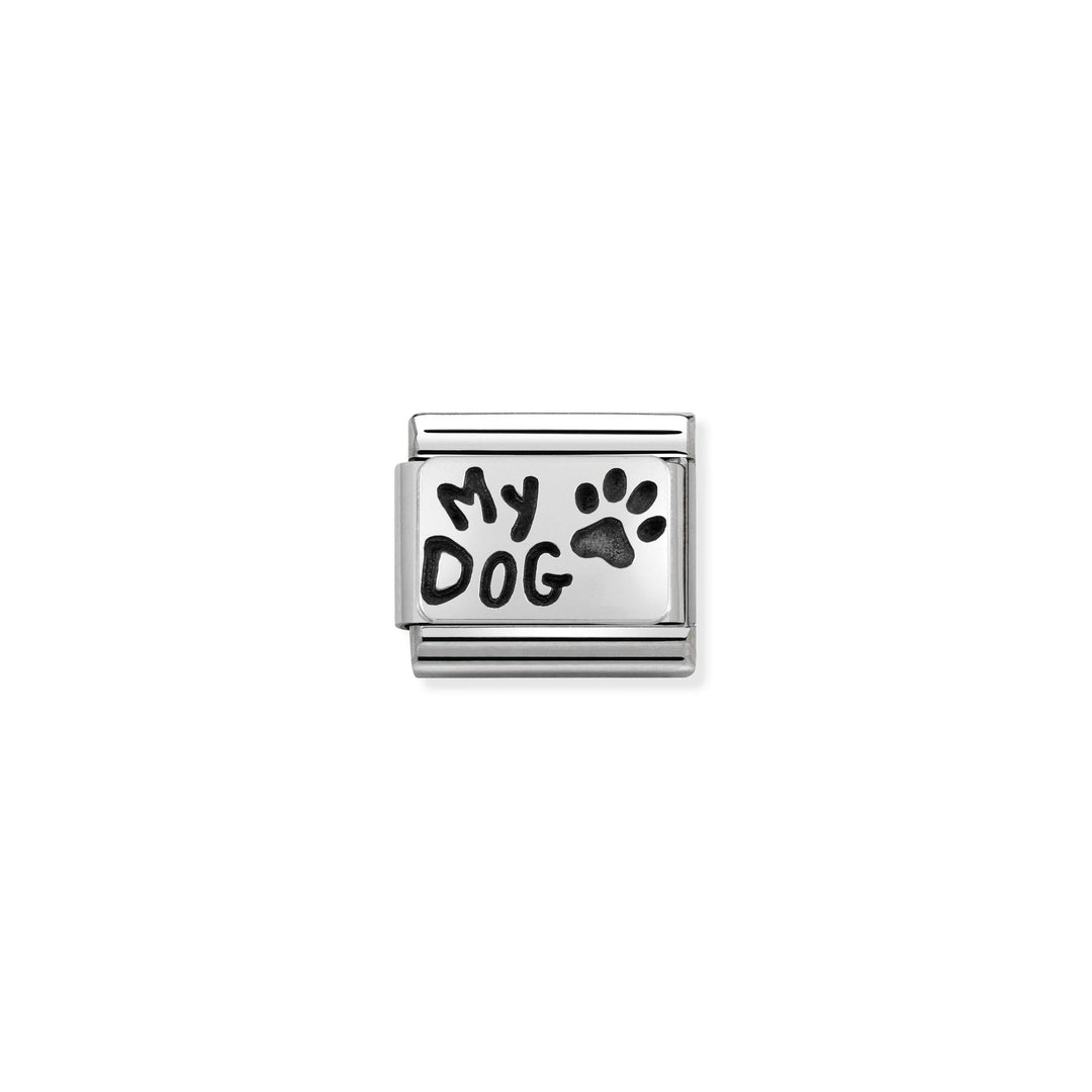 Nomination - Classic Oxidized My Dog Charm