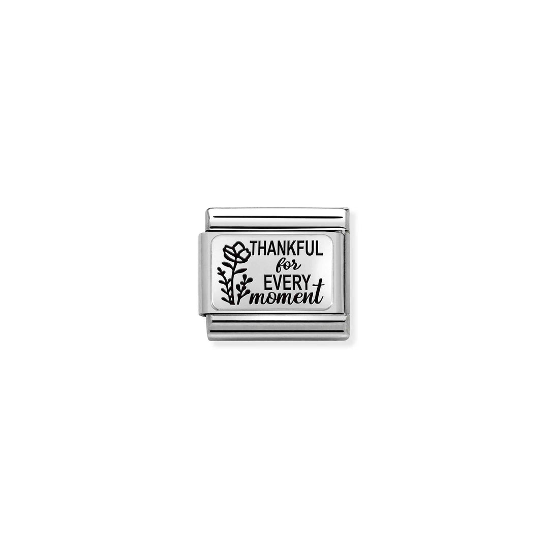 Nomination - Composable Thankful Charm - Silver