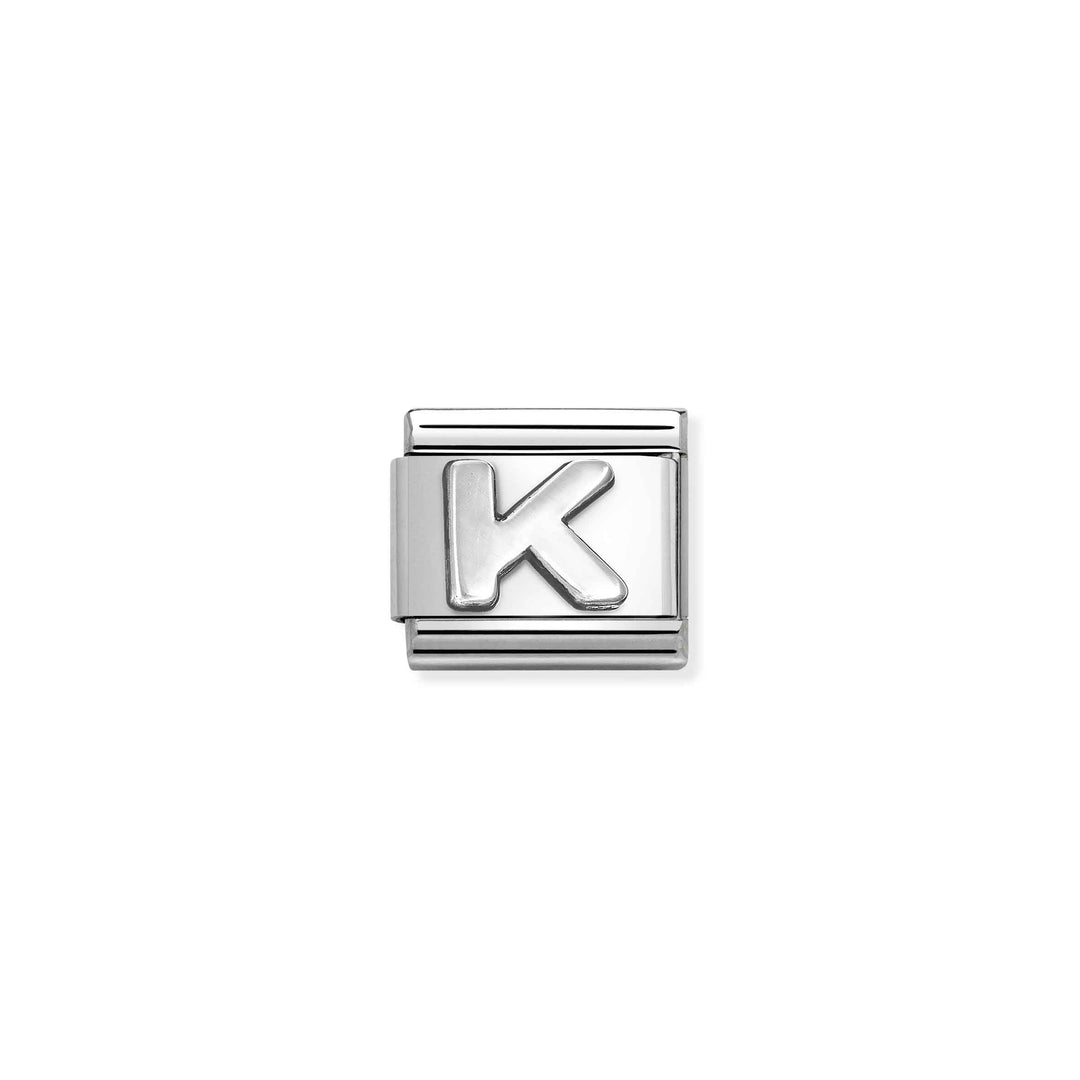 Nomination - Composable Letter K Charm - Silver