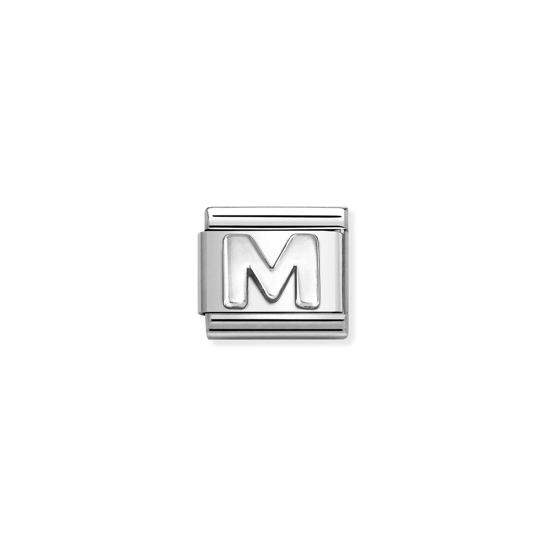 Nomination - Silver Letter M Charm