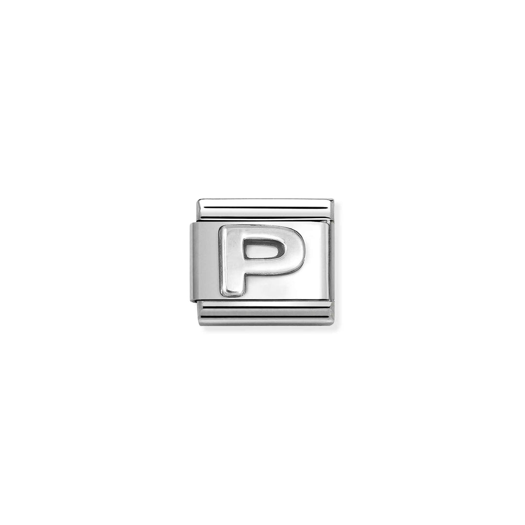 Nomination - Silver Letter P Charm