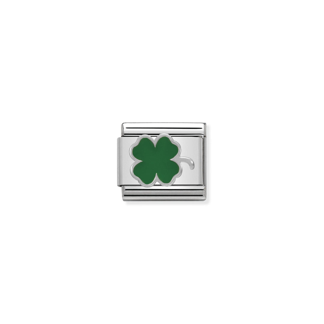 Nomination - Classic Green Clover Charm