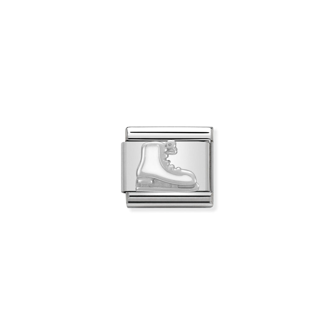 Nomination - Enamel Silver White Iceskate Charm