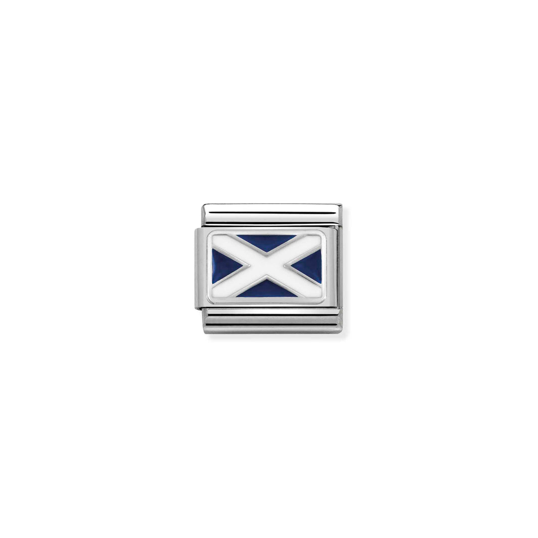 Nomination - Composable Flag of Scotland Charm - Silver