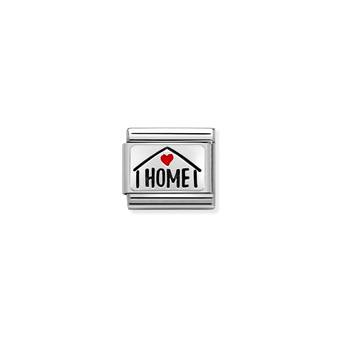 Nomination - Composable Home with Red Heart Charm - Silver