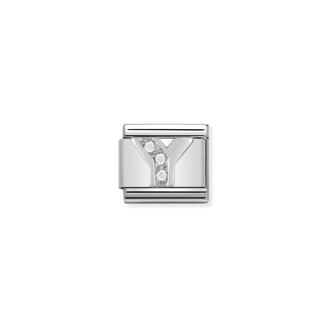 Nomination - Silver Classic CZ Y Charm