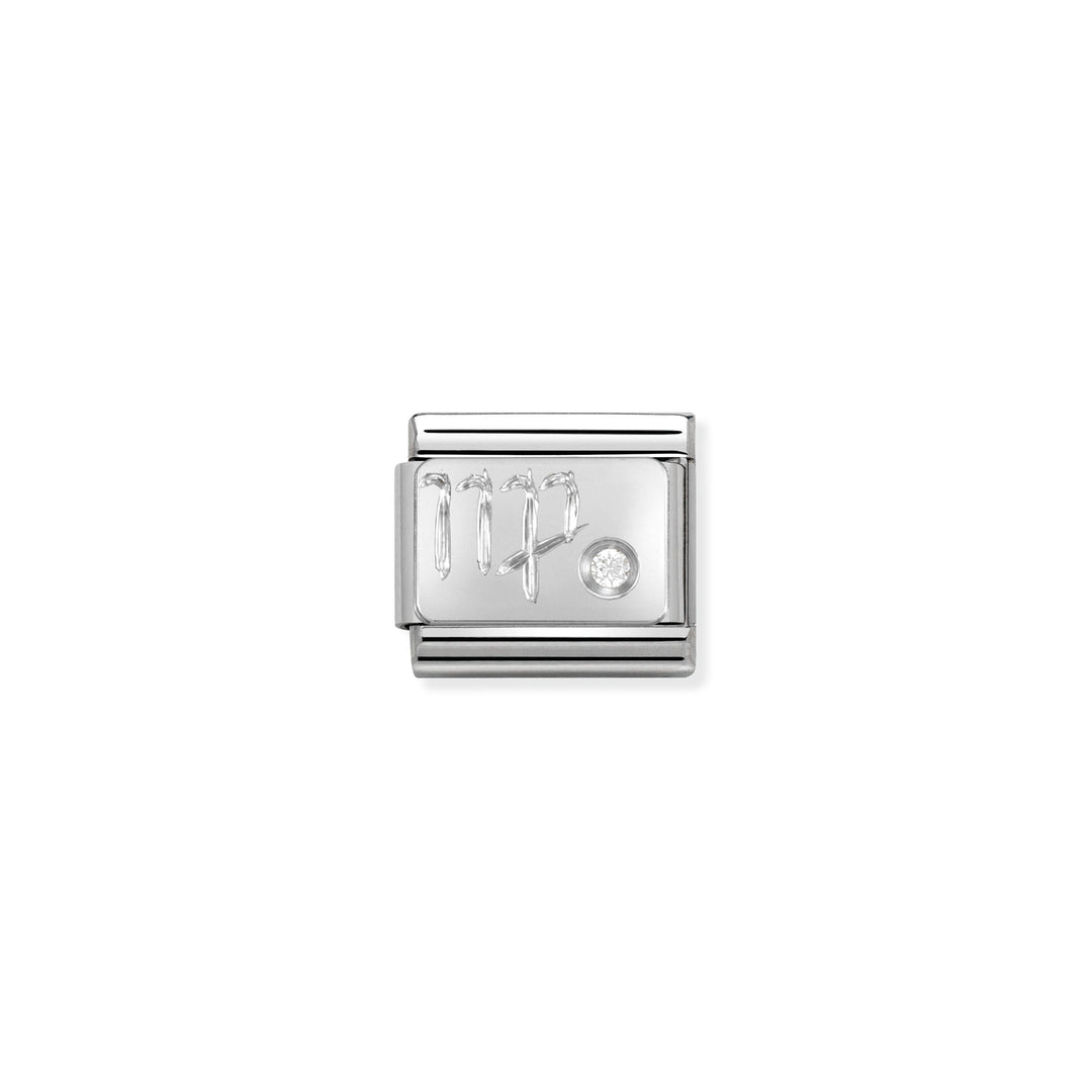 Nomination - Silver Classic Zodiac CZ Virgo Charm