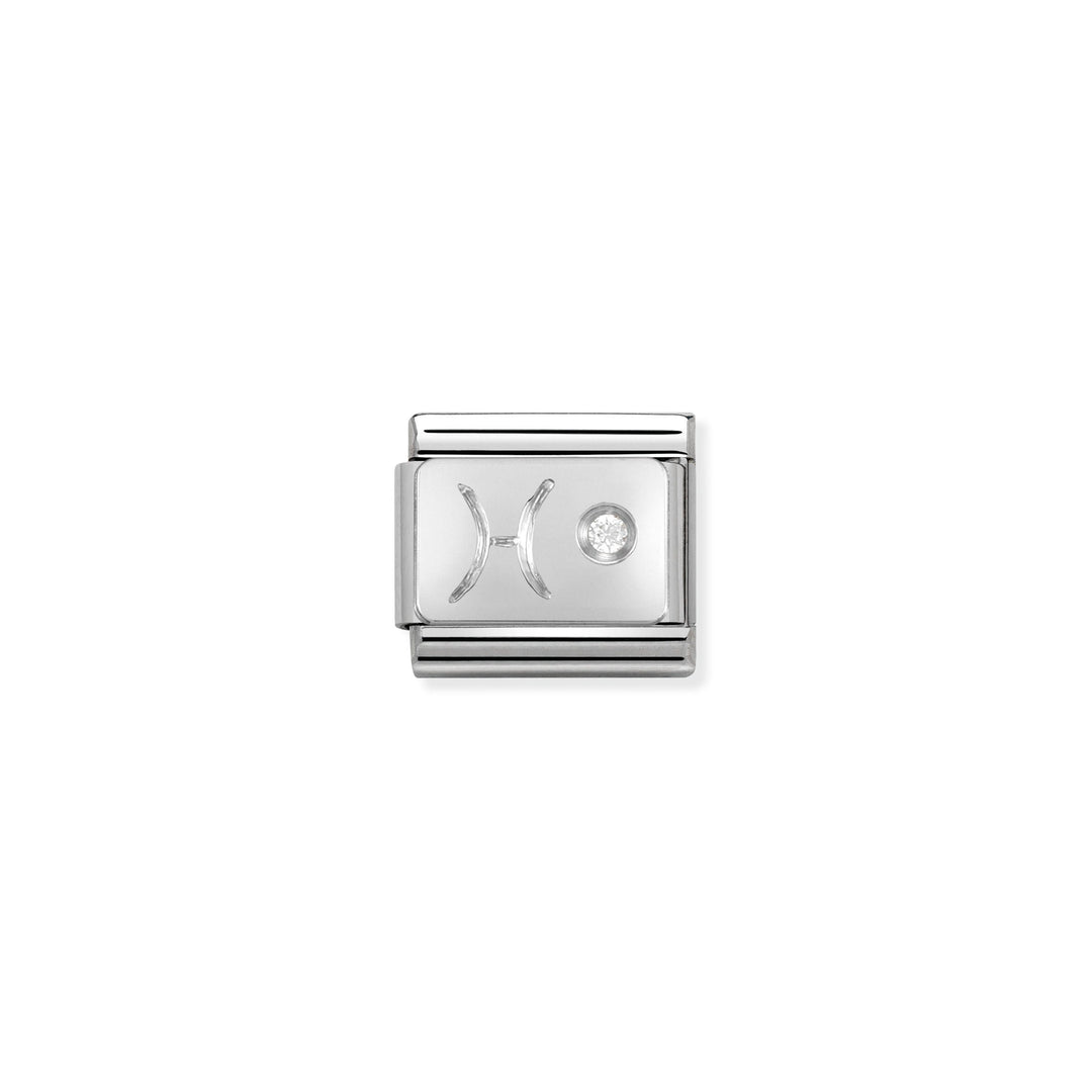 Nomination - Silver Classic Zodiac CZ Pisces Charm