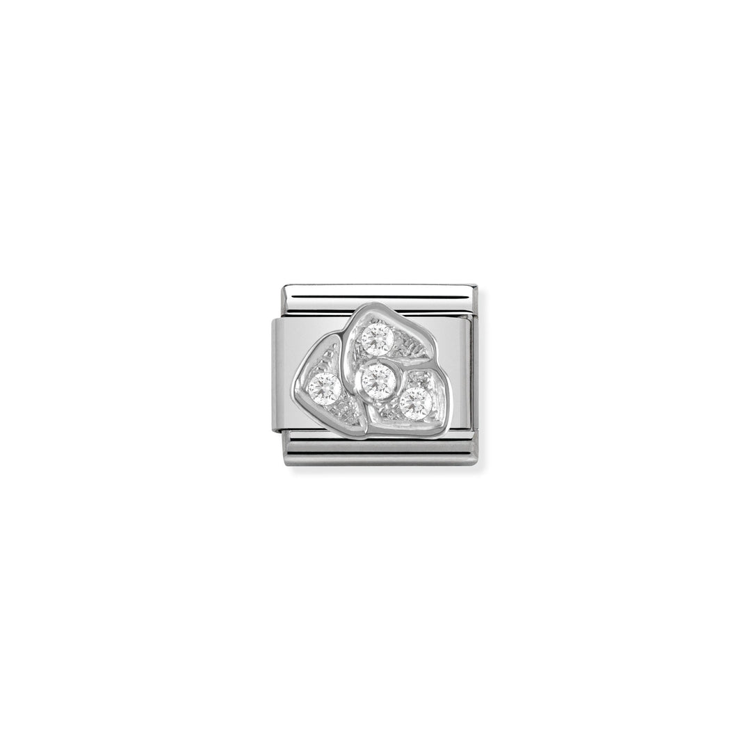 Nomination - Classic Cubic Zirconia Rose Charm