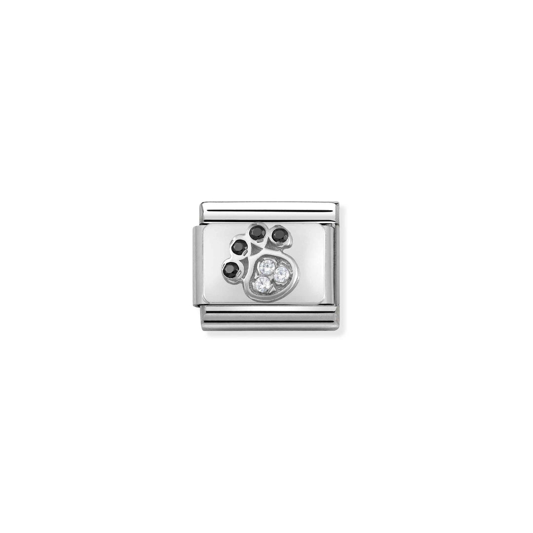 Nomination - Classic Cubic Zirconia Paw Print Charm