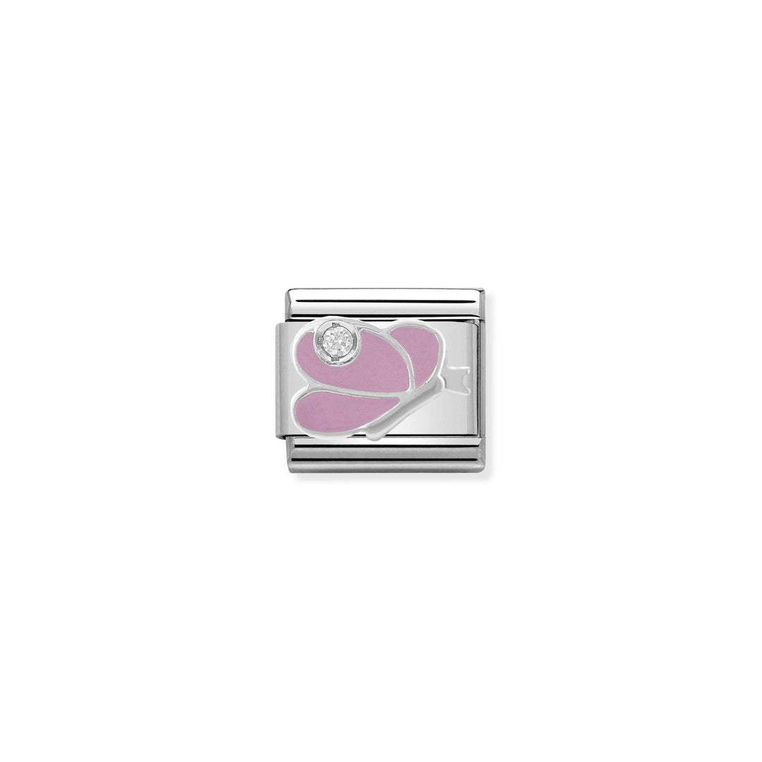 Nomination - Classic CZ Pink Butterfly Charm