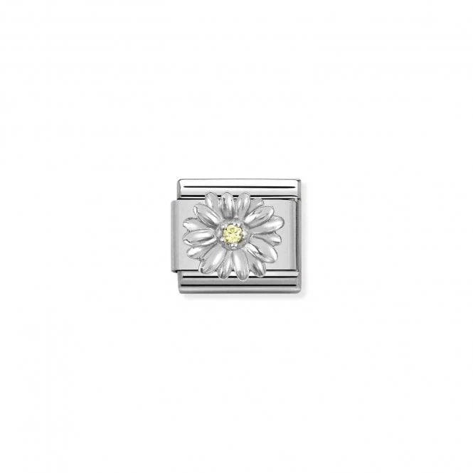 Nomination - Composable Yellow CZ Daisy Charm - Silver