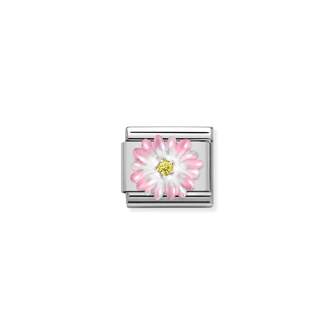 Nomination - Pink Flower Charm