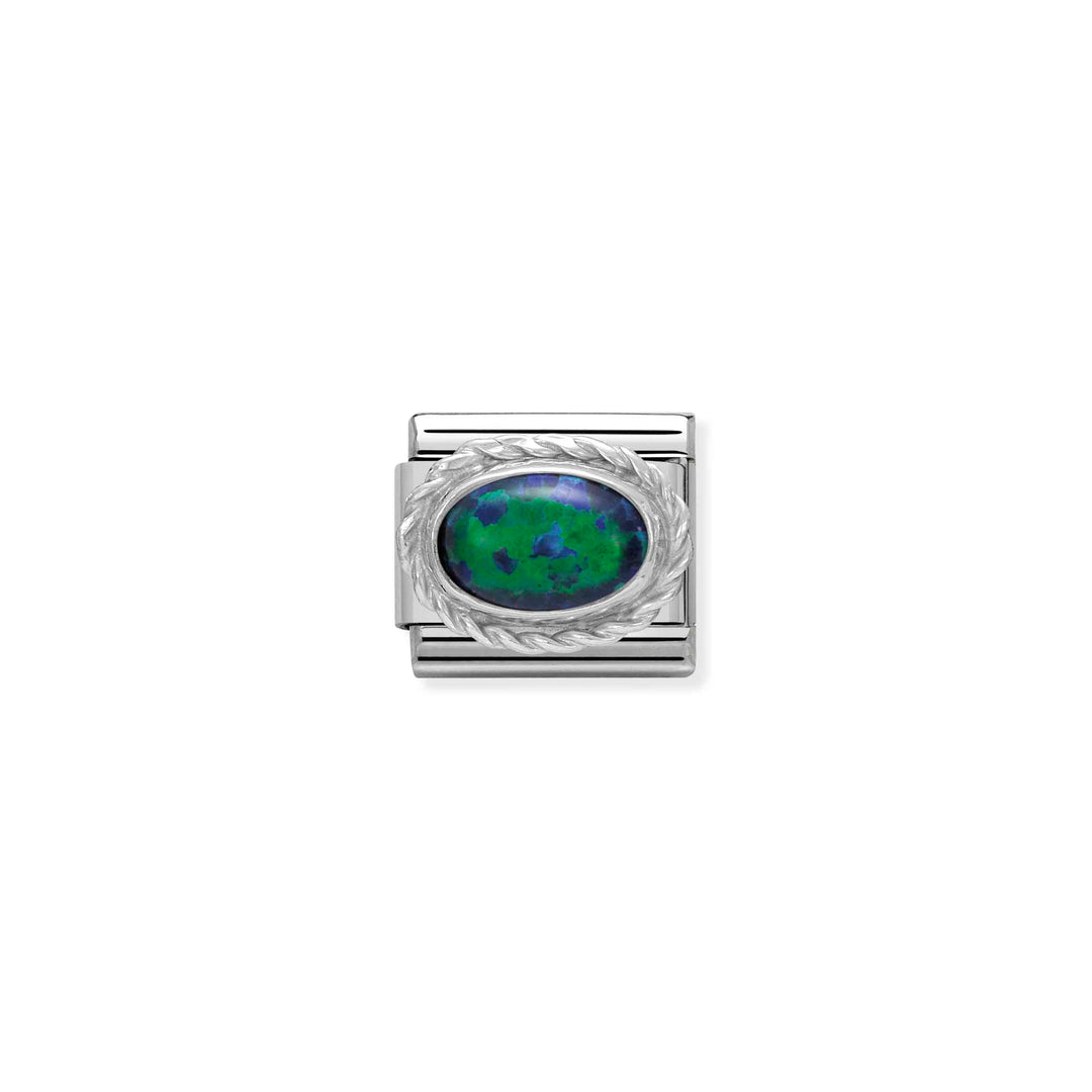 Nomination - Green Opal Stone Charm