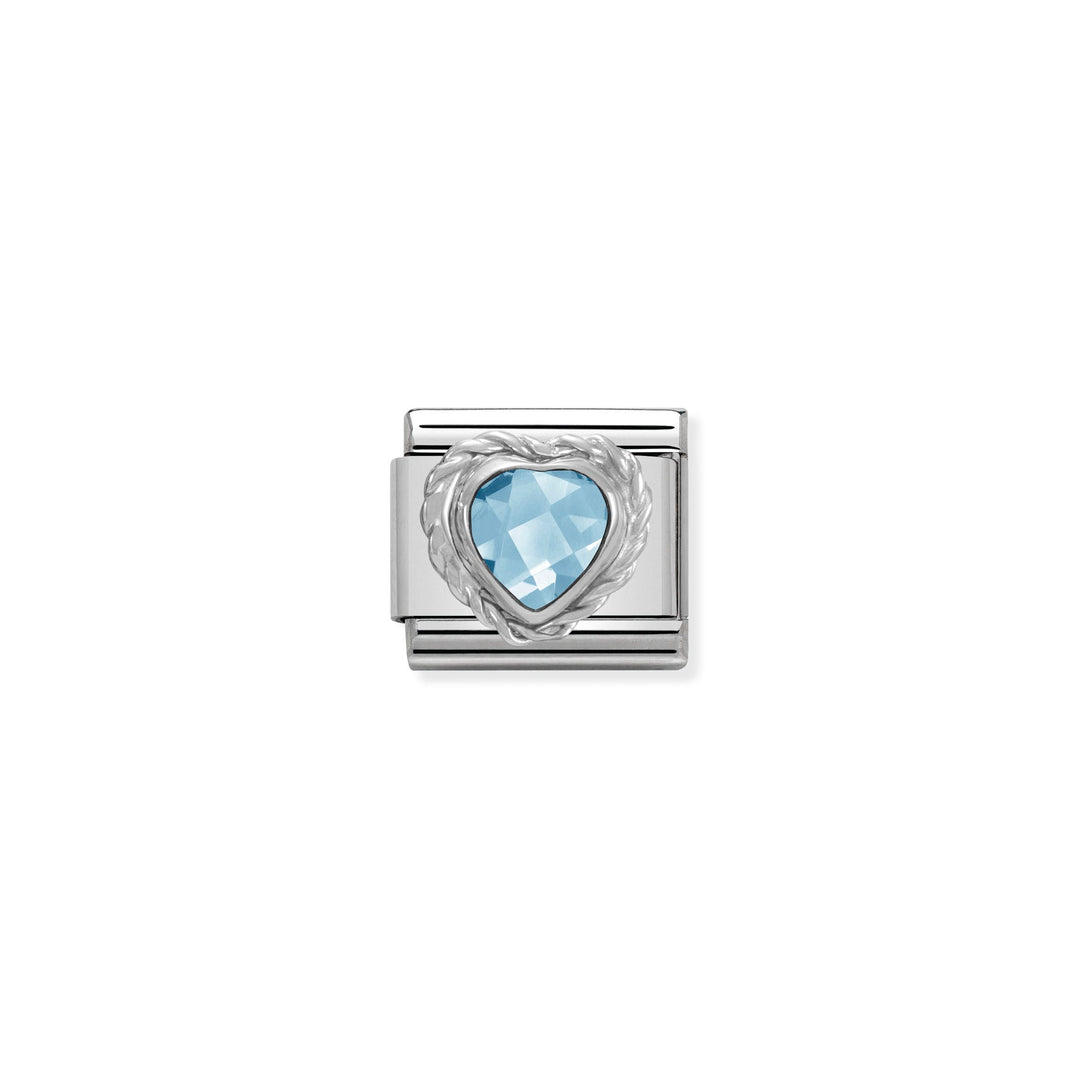 Nomination - Light Blue Heart Charm