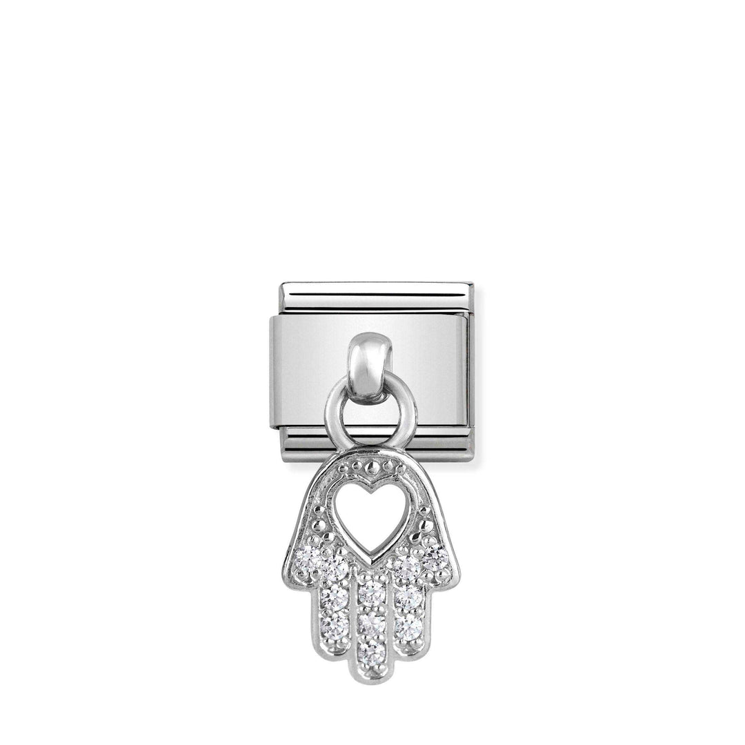 Nomination - Hand of Fatima Silver Pendant Charm