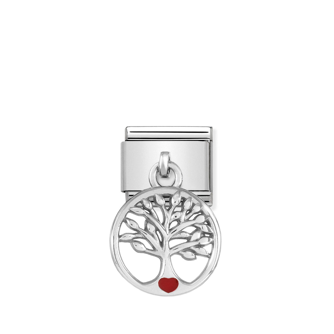 Nomination - Enamel Silver Tree Of Life Charm