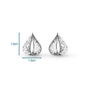 Kit Heath - Blossom Flourish Loupe Stud Earrings - Silver