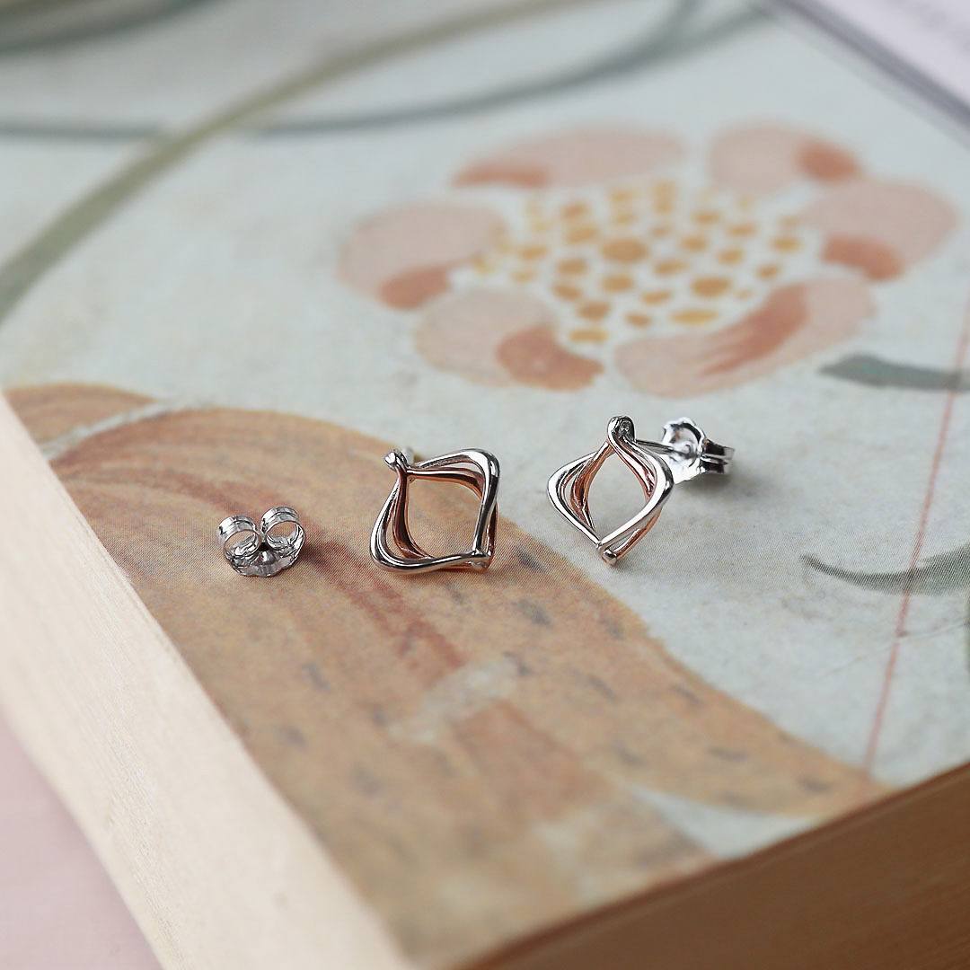 Kit Heath - Alicia Rose Petite Stud Earrings - Silver