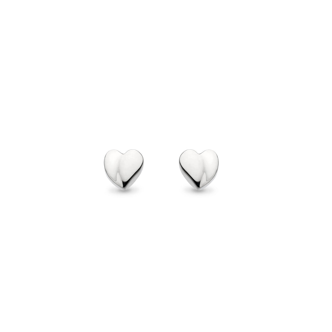 Kit Heath - Miniatures Sweet Heart Stud Earrings - Silver