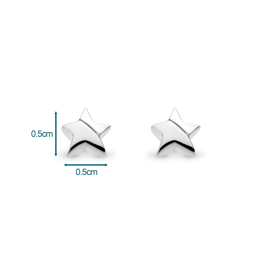 Kit Heath - Miniatures Starlight Stud Earrings - Silver